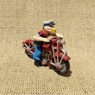Popeye on Motorcycle