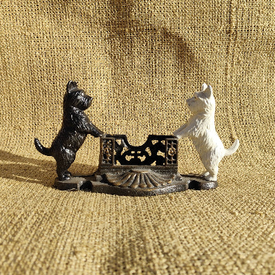 Black & White Whiskey Dogs Card Holder