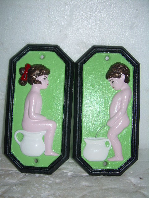 Boy & Girl Toilet Signs