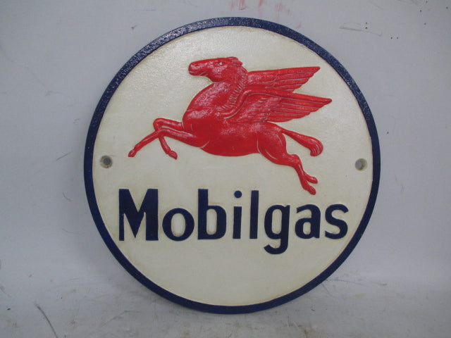 Mobilgas Round Plaque