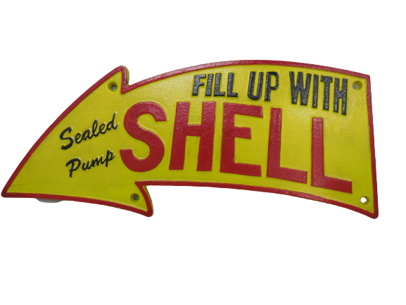 Large Oil Arrow Sign