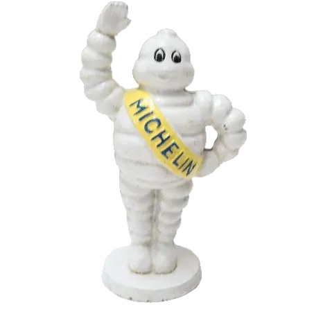 Waving Tire Man Stand On Base