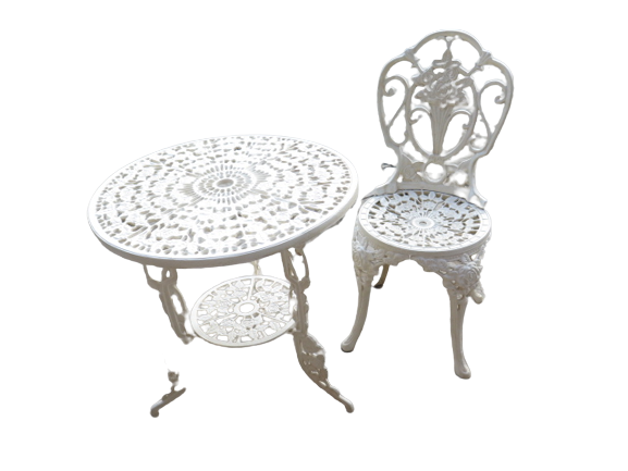 Villa Ravello Rose Garden Cast Iron Bistro Table