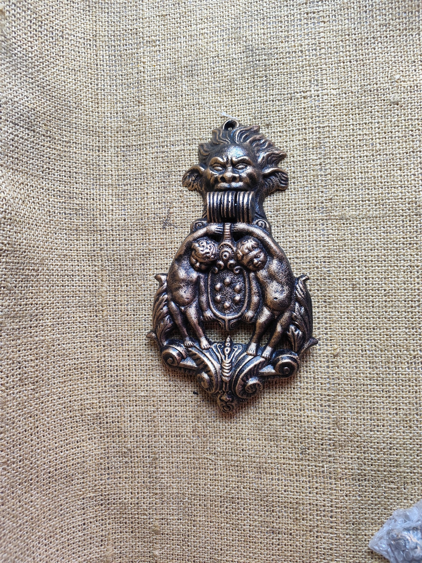Cherub and Face Doorknocker
