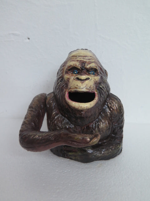 Serious Sasquatch Bust Mechanical Bank