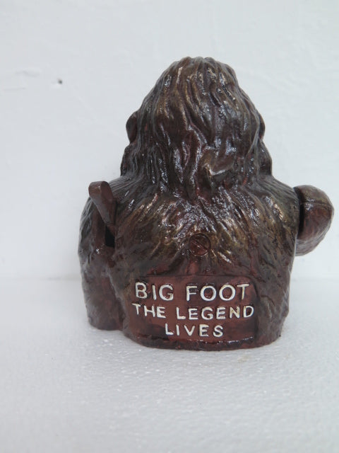 Serious Sasquatch Bust Mechanical Bank