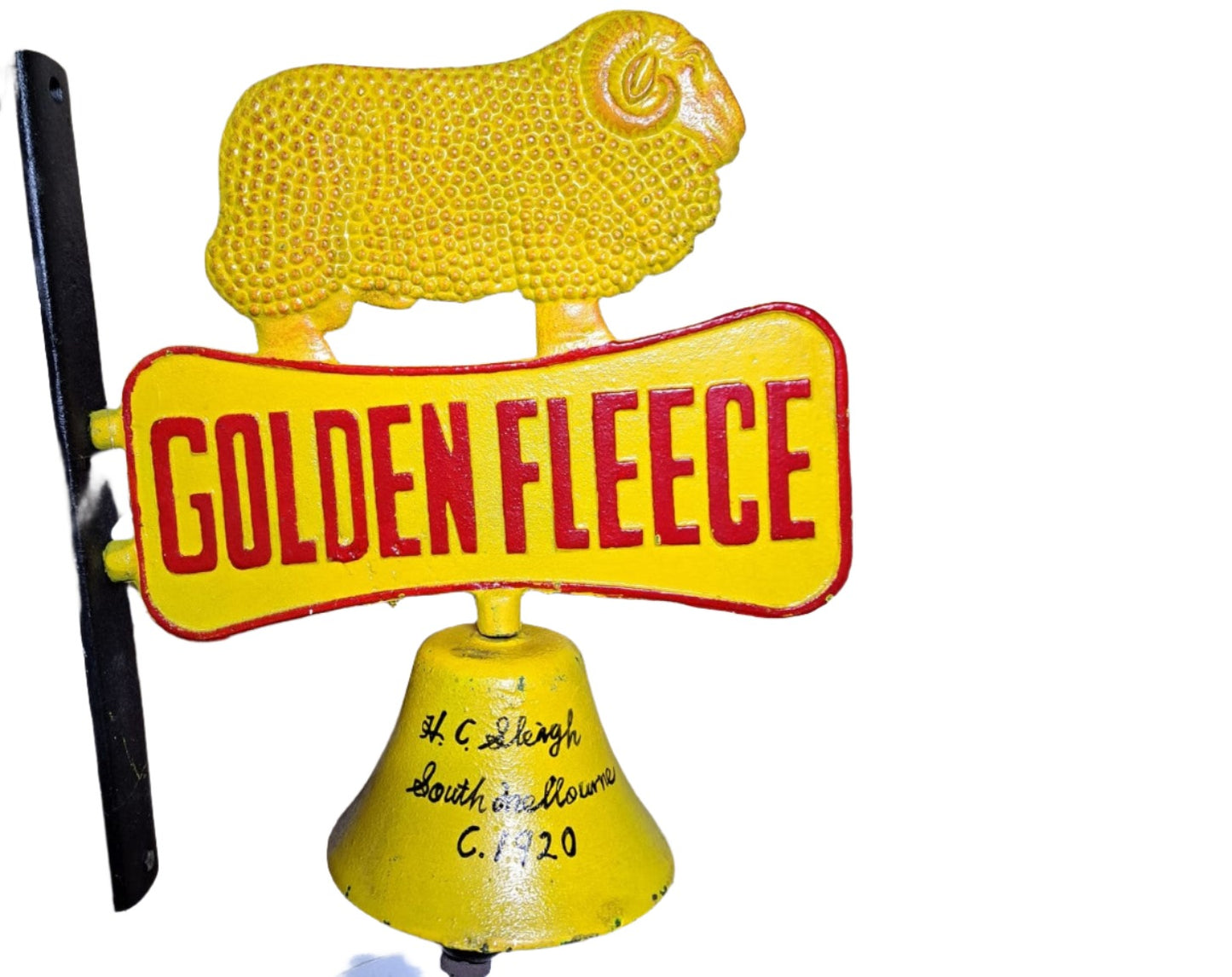 Golden Fleece Bell With Black Writing: H.C. SLEIGH SOUTH MELBOURNE C1920