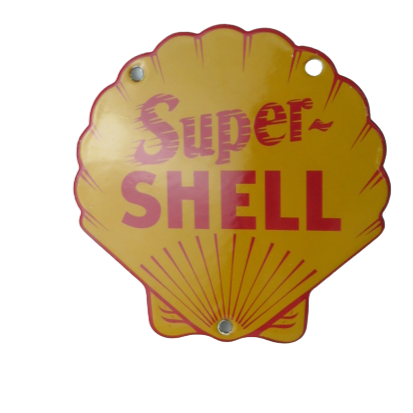 Super Shell Sign Super Enamel Plaque – Stanley Art Foundry
