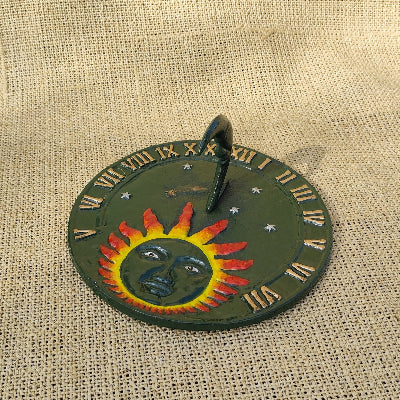 Sundial with sun