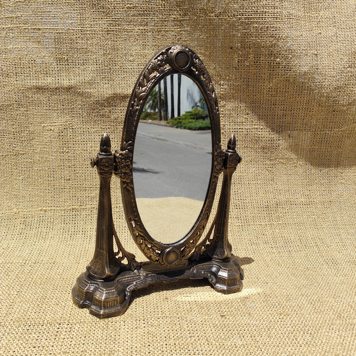 Oval Table Mirror Frame