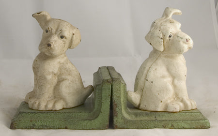 White Dog  Bookend