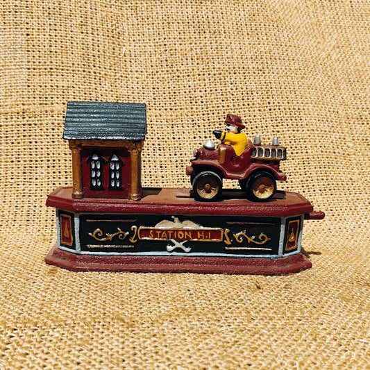 Fire Engine Mechanical Bank