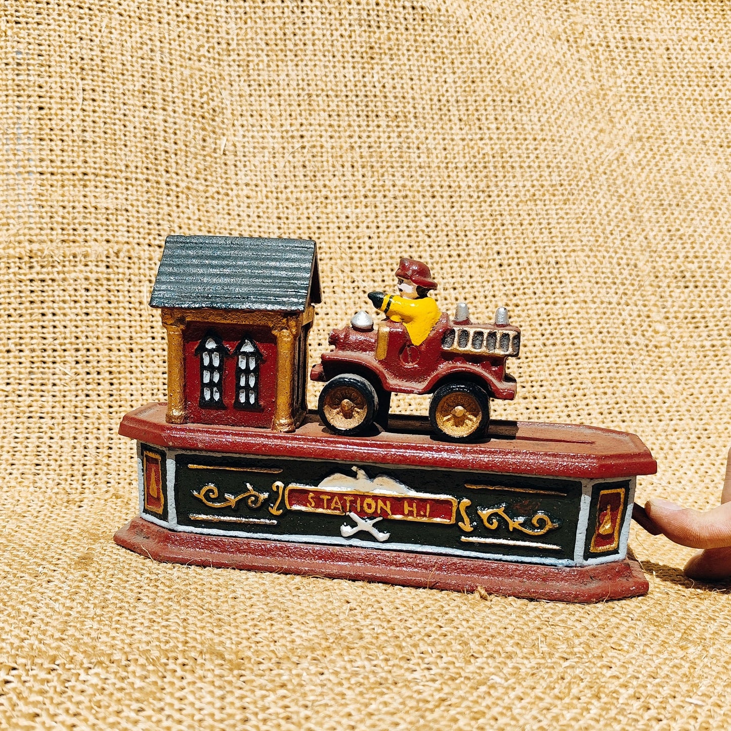 Fire Engine Mechanical Bank