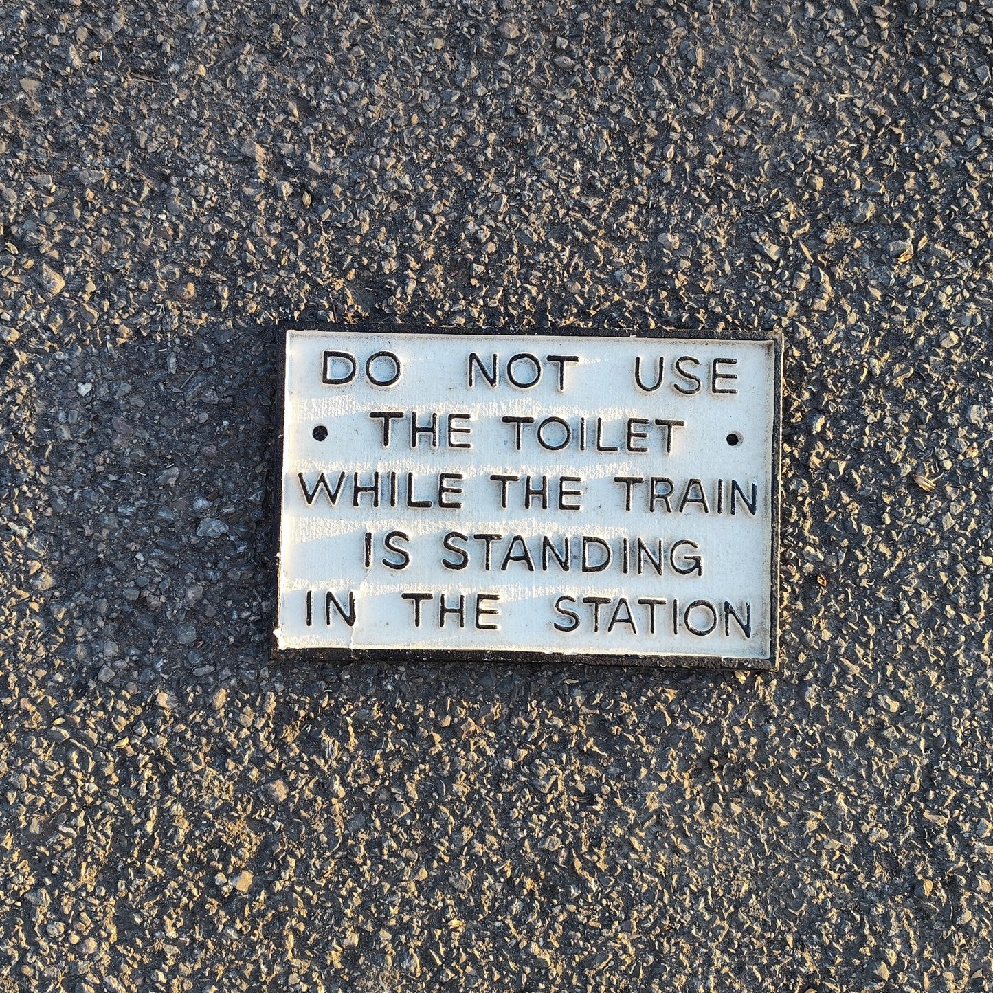 Toilet Plaque
