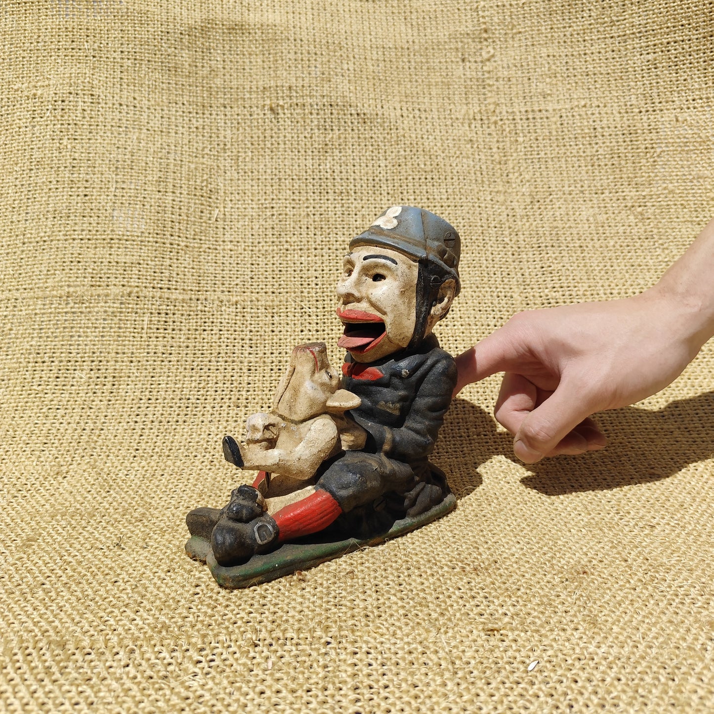 Kicking Pig  Mechanical Bank