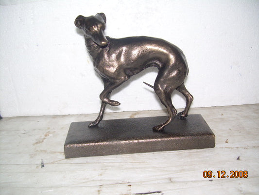 Greyhound On Iron Base
