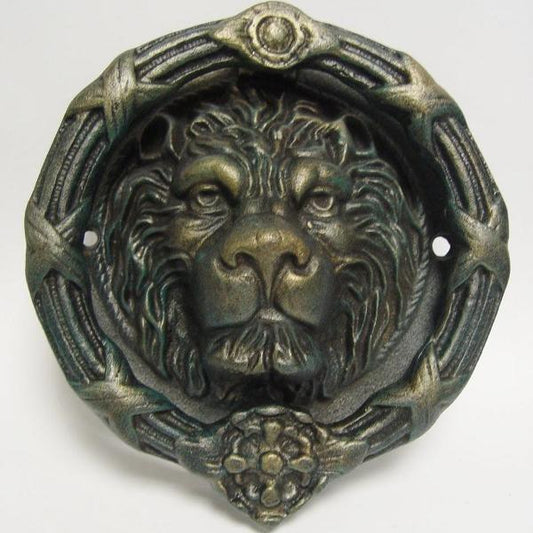 Round Lion Head Door Knocker