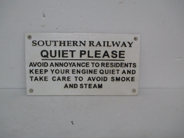 Southern Railway Sign - Quiet Please