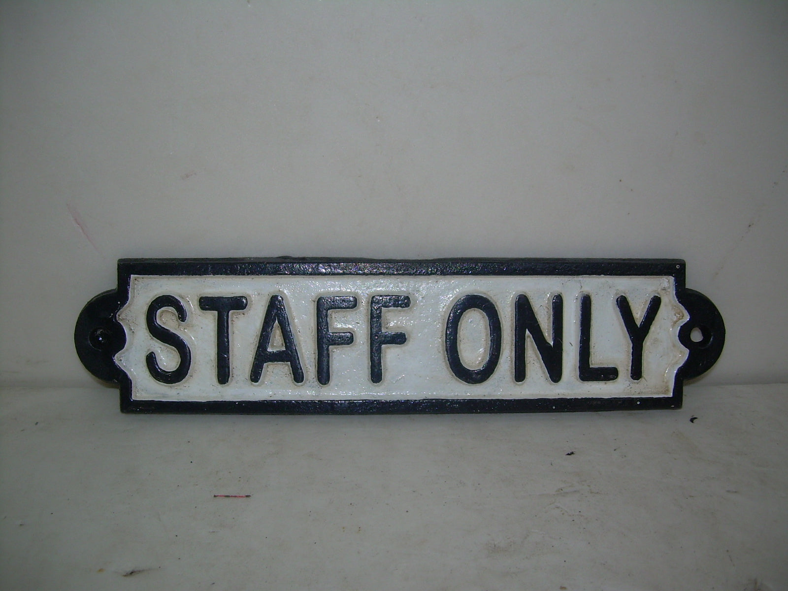 Sign - staff only – Stanley Art Foundry