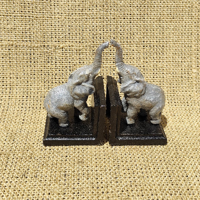 Elephant Bookends with L Base