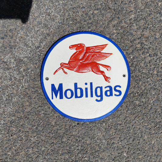 Mobilgas Round Plaque