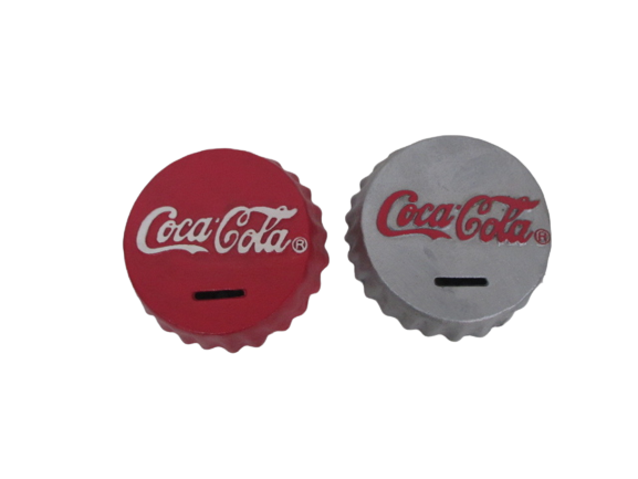Soft Drink Bottle Cap Bank (Red)