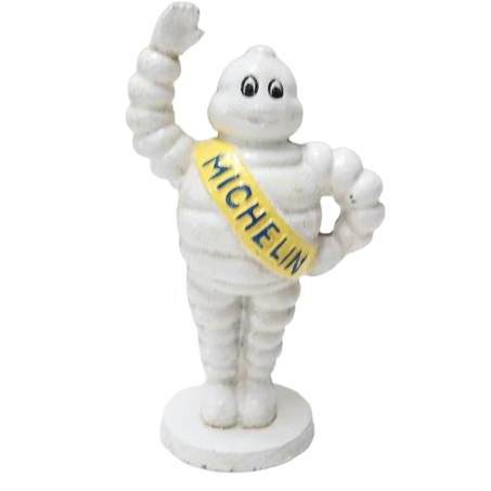 Waving Tire Man Stand On Base