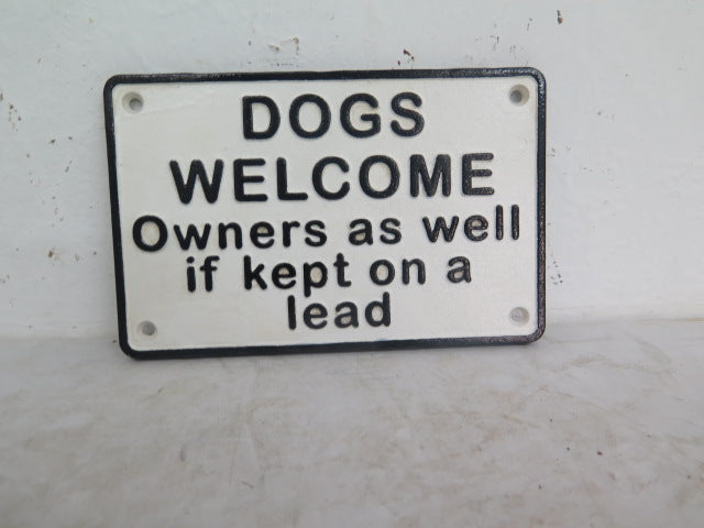 Dog Welcome Sign