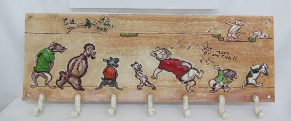 New Seven Dogs Peeing Sign