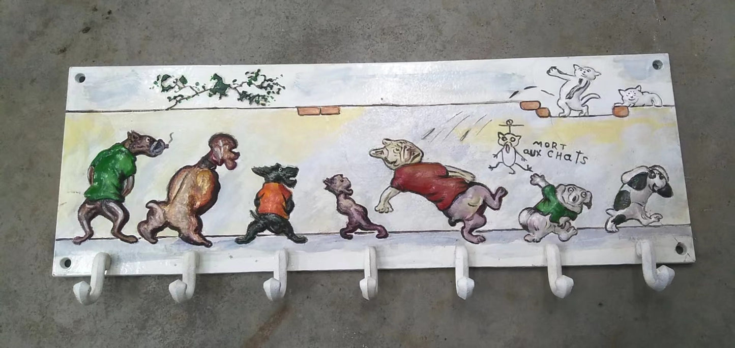 New Seven Dogs Peeing Sign