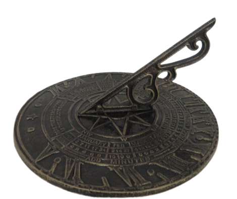 Sundial With Numerical Numbers