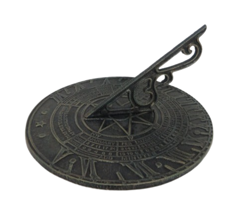 Sundial With Numerical Numbers