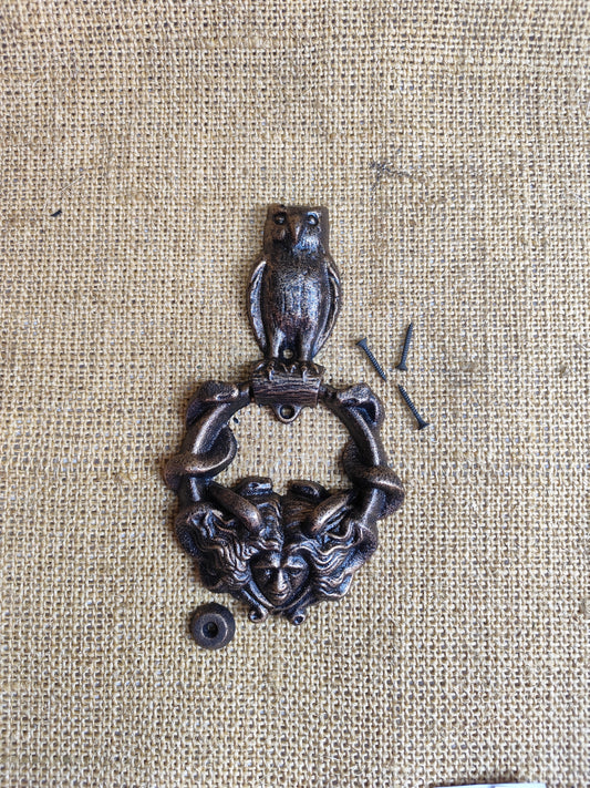 Owl and Snake Door Knocker
