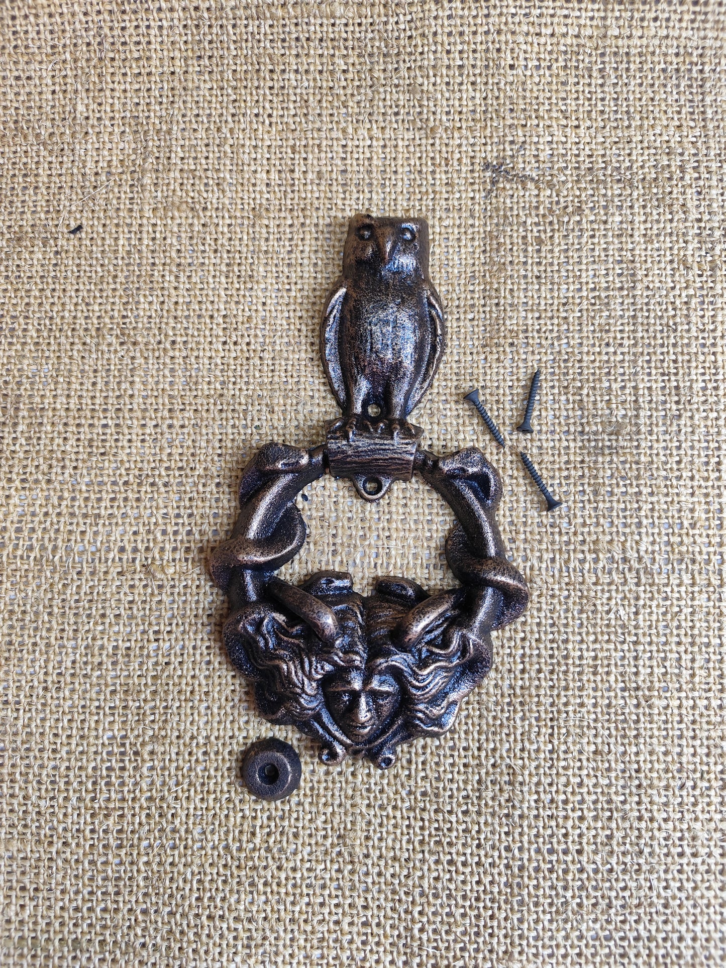 Owl and Snake Door Knocker