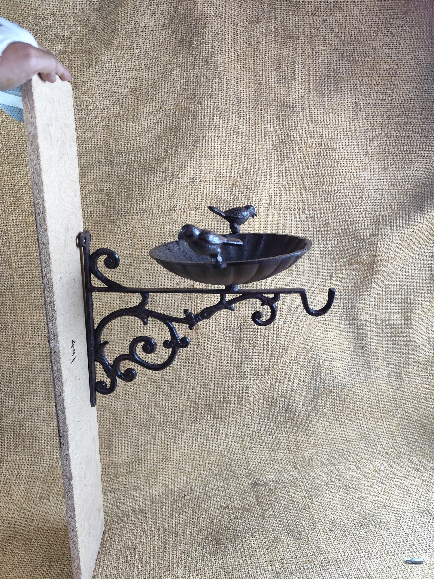 Wall-mount bird bath