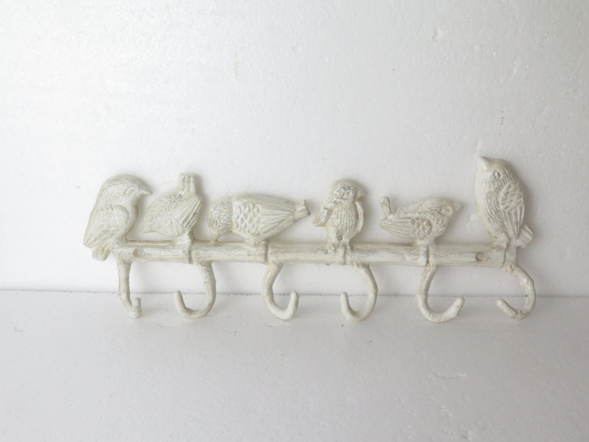 Six bird hooks
