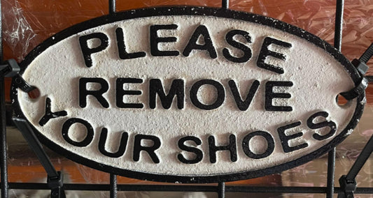 Please remove your shoes