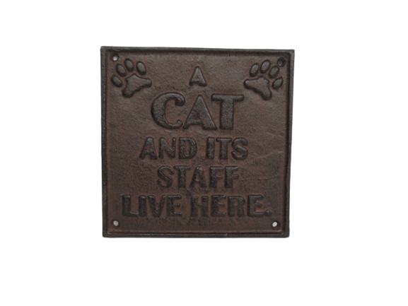 Cat and Staff Sign