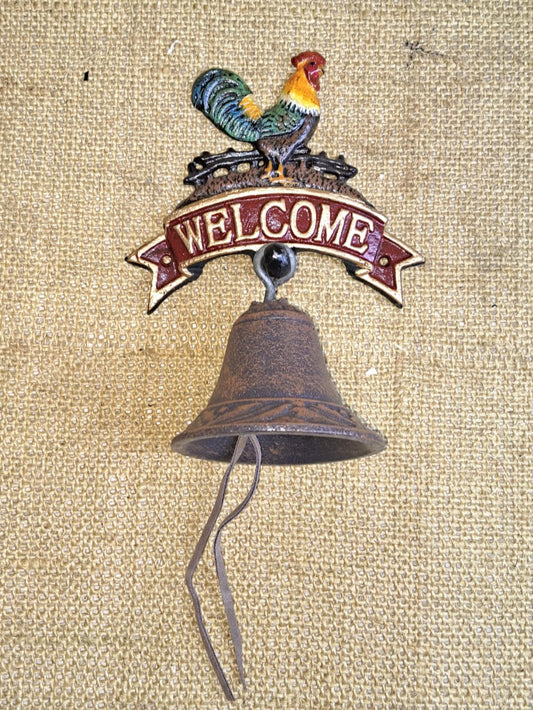 Small Rooster Welcome Bell