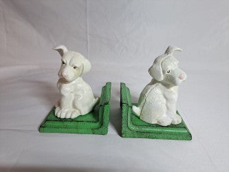 White Dog  Bookend