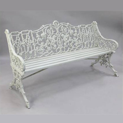 Cast Iron Victorian Style Extra Long Bench