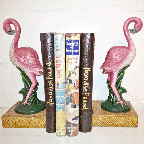 Large Flamingo Bookends